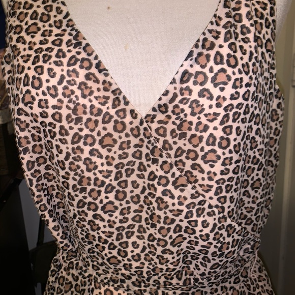 A New Day Brown/Light Pink Leopard Print Dress. - Picture 4 of 7